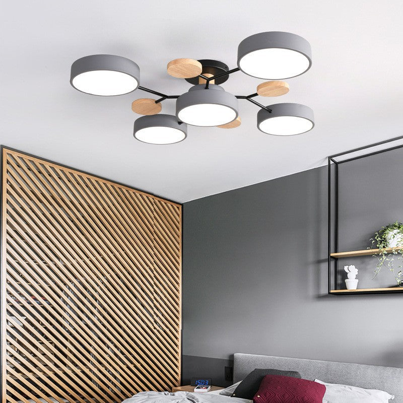 Modern Nordisch Rond Molecuul Tak Ontwerp LED Semi-Opbouw Plafondlamp