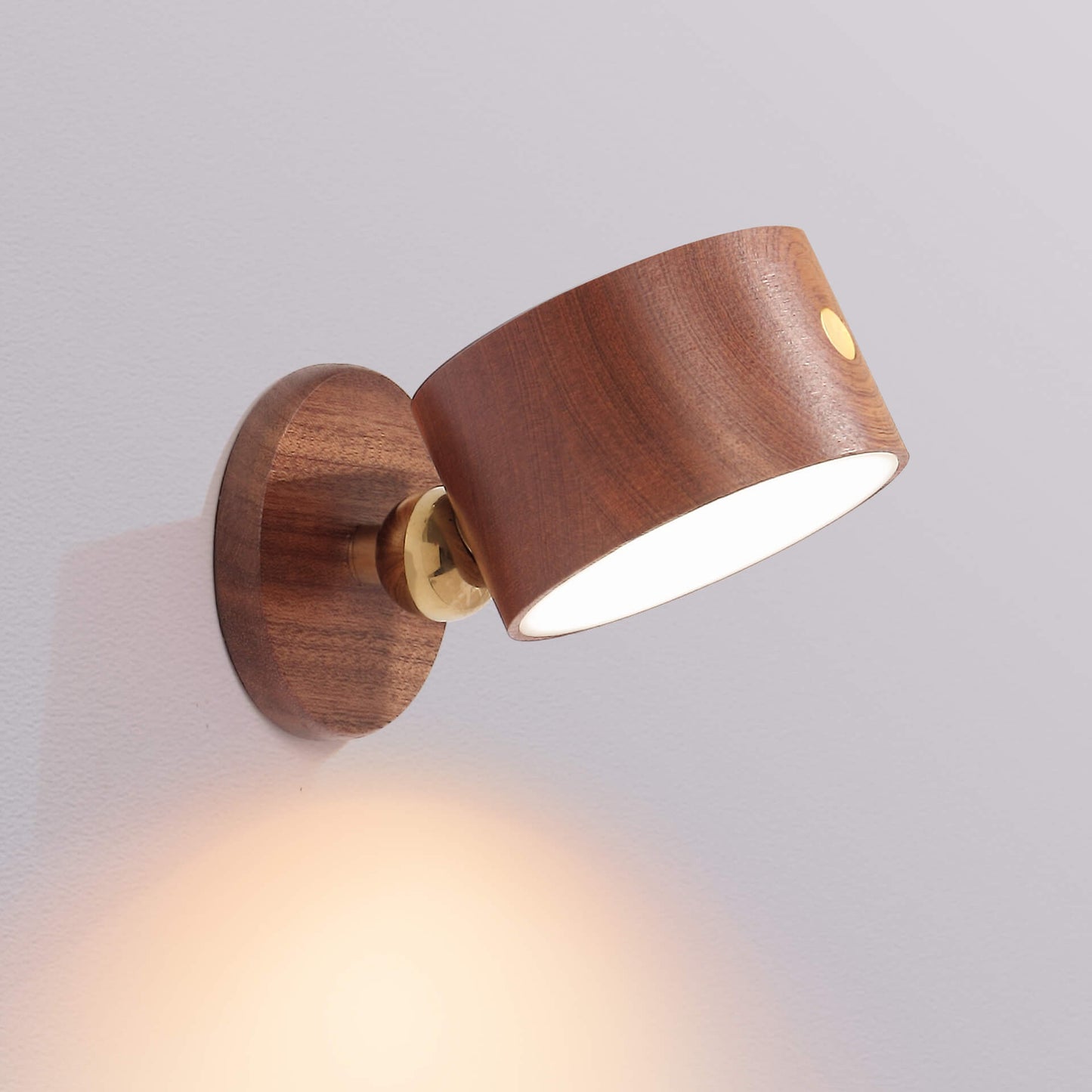 Minimalistische houten USB oplaadbare touch magnetische LED nacht wandlamp licht