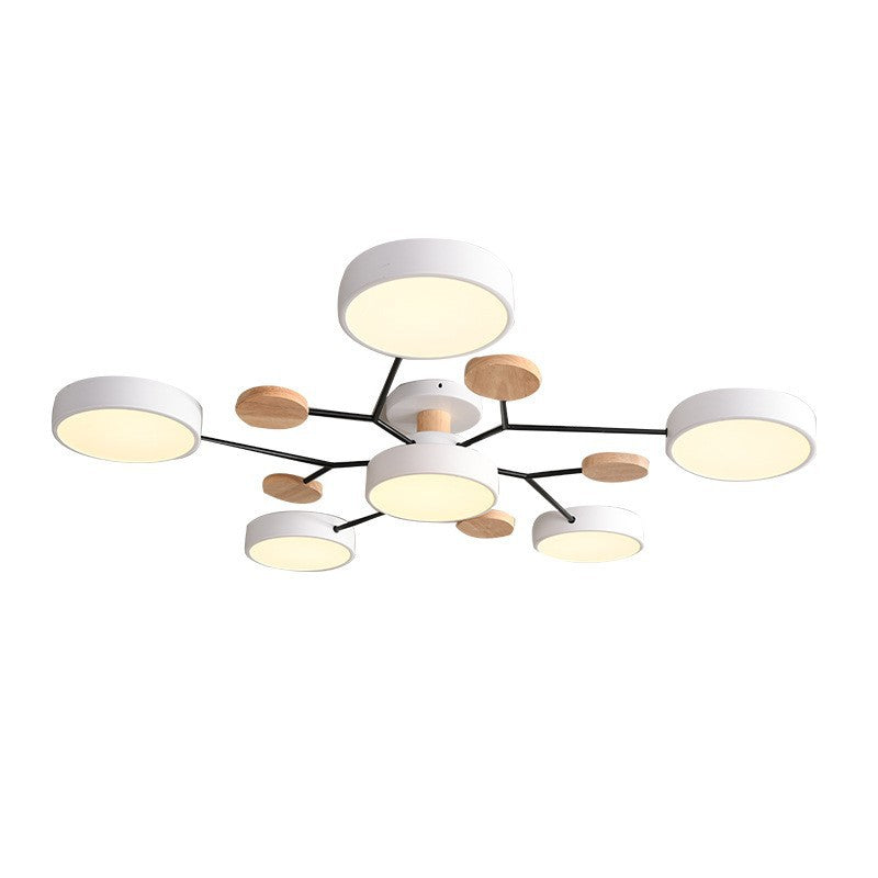 Modern Nordisch Rond Molecuul Tak Ontwerp LED Semi-Opbouw Plafondlamp