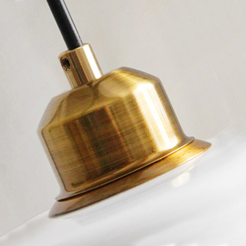 Mid Century Art melk wit glazen hanglamp