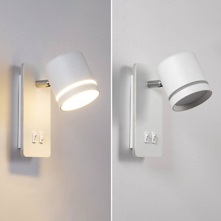 Minimalistische rechthoekige spot draaibare LED leeswandlamp