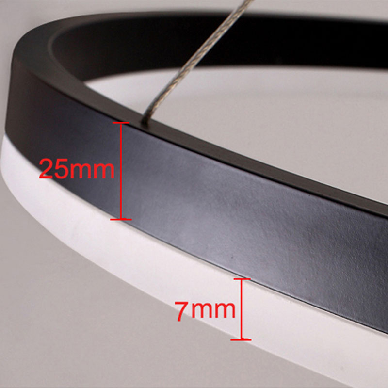 Moderne hanglamp Tir-Circle zwart/goud/koffie metaal