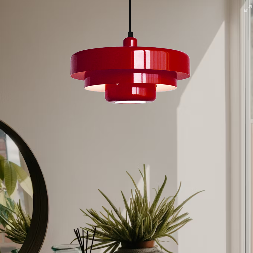 Middeleeuwse ijzeren retro enkele kop Bauhaus hanglamp