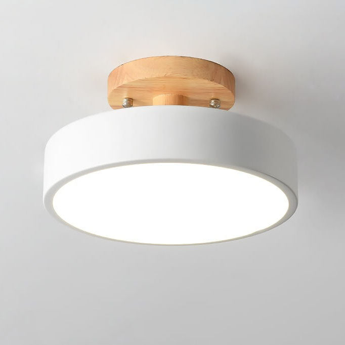 Nordic Circulaire LED Semi-Opbouw Plafondlamp