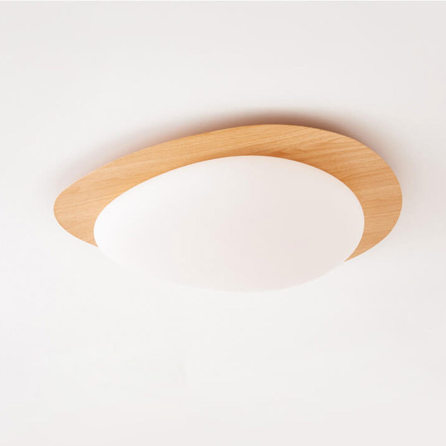Nordic ijzer houtnerf kiezel LED inbouw plafondlamp