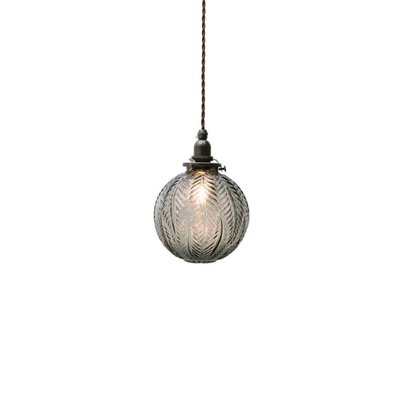 Lotus textuur glazen bol hanglamp