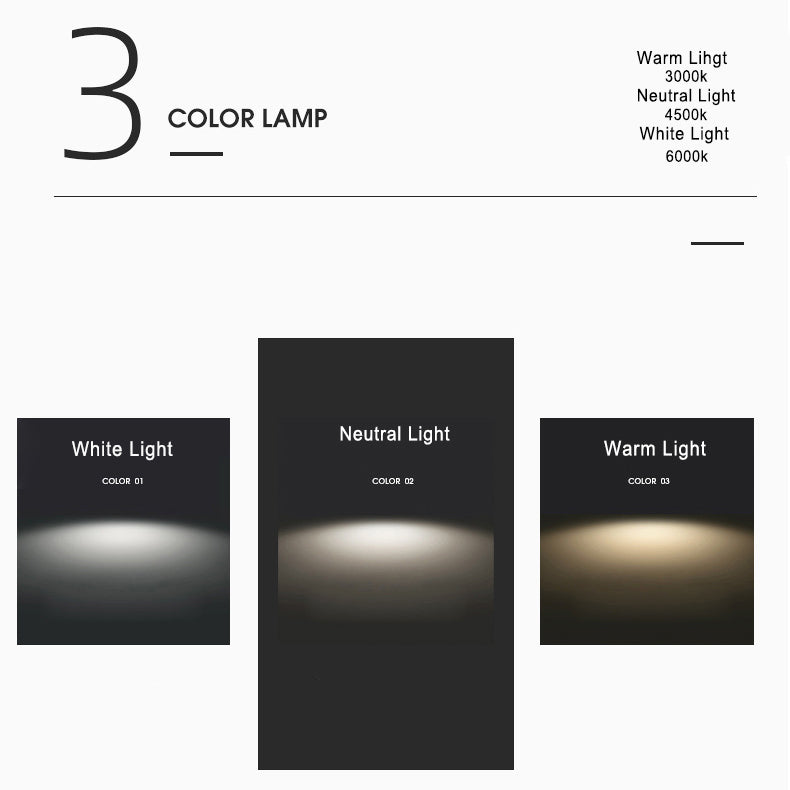 Nordic ijzer houtnerf kiezel LED inbouw plafondlamp