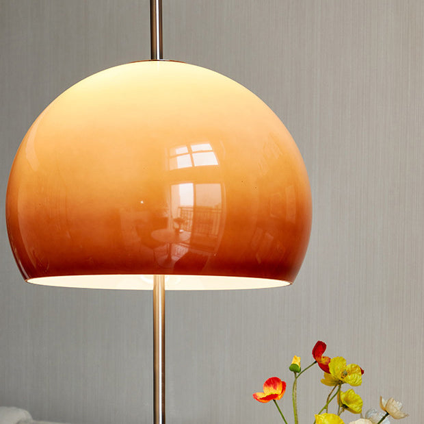 Moderne retro paddenstoel glazen staande vloerlamp voor woonkamer
