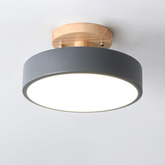 Nordic Circulaire LED Semi-Opbouw Plafondlamp