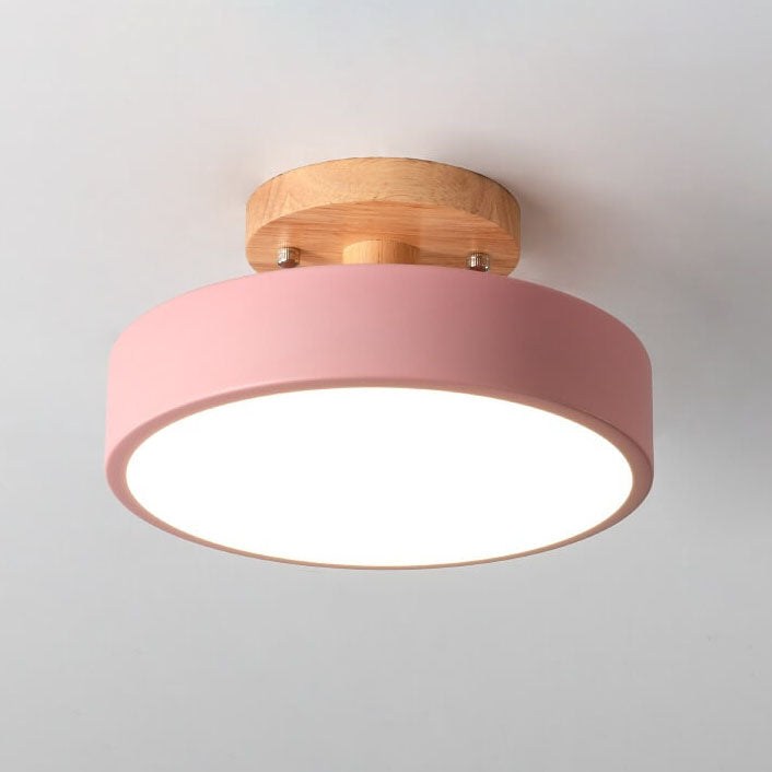 Nordic Circulaire LED Semi-Opbouw Plafondlamp
