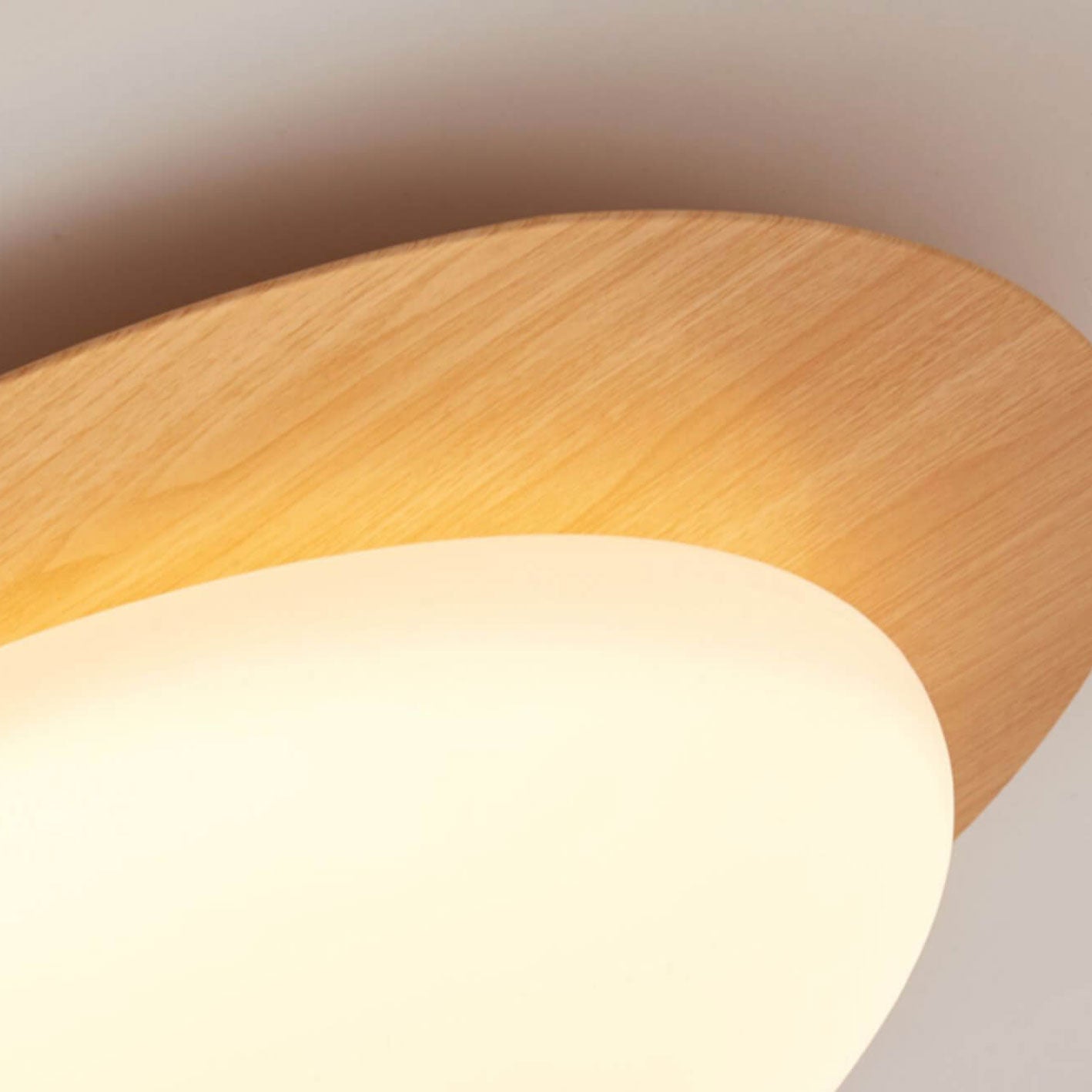 Nordic ijzer houtnerf kiezel LED inbouw plafondlamp