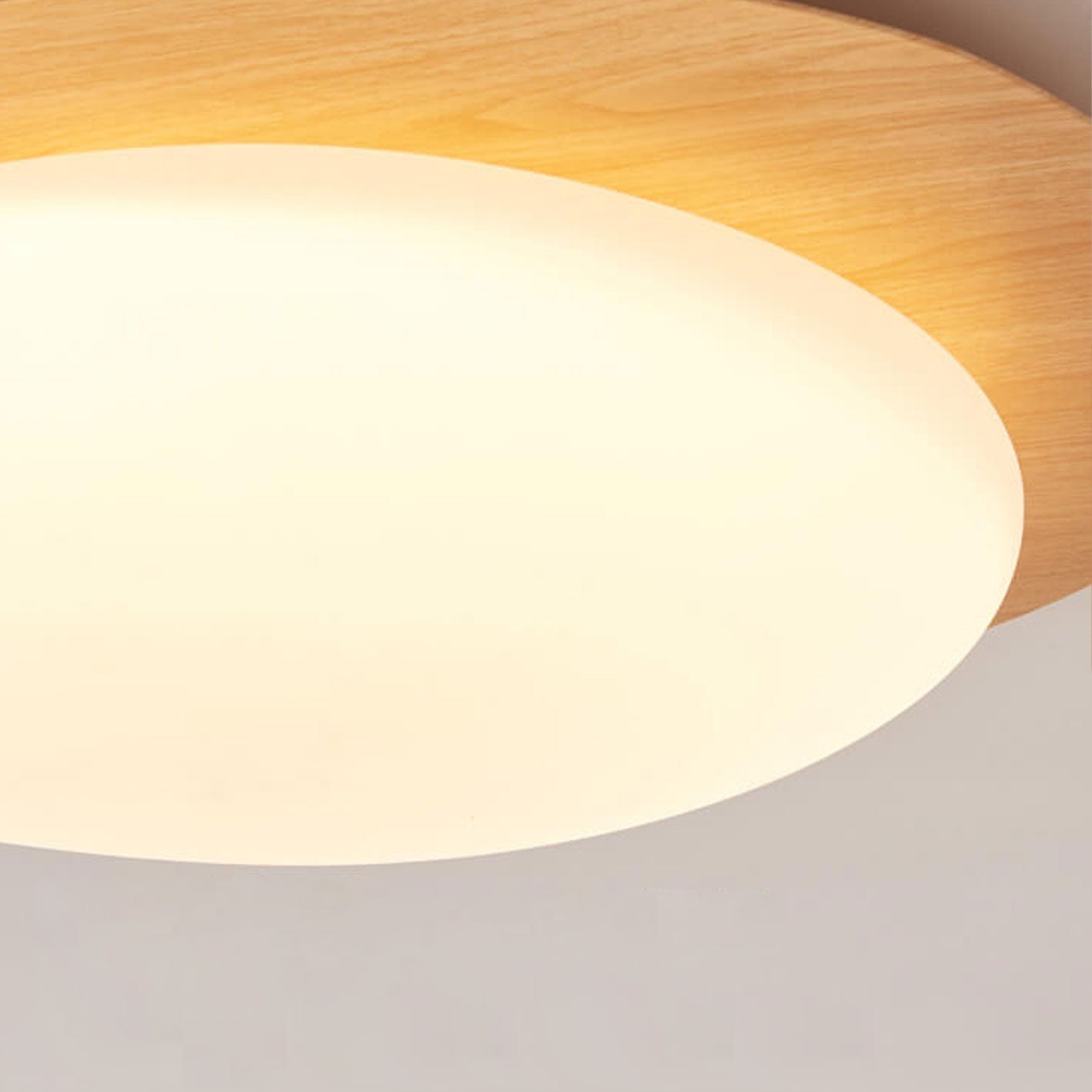Nordic ijzer houtnerf kiezel LED inbouw plafondlamp