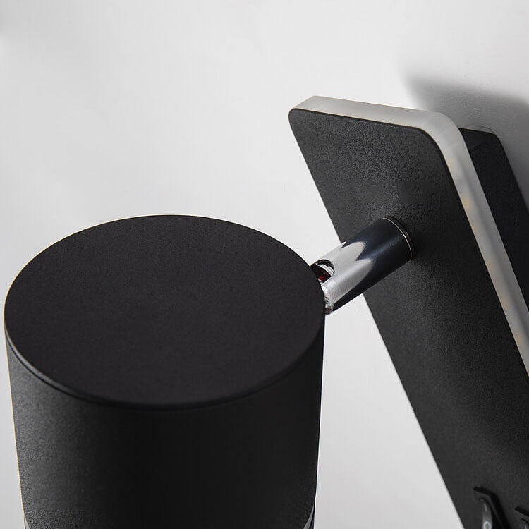 Minimalistische rechthoekige spot draaibare LED leeswandlamp
