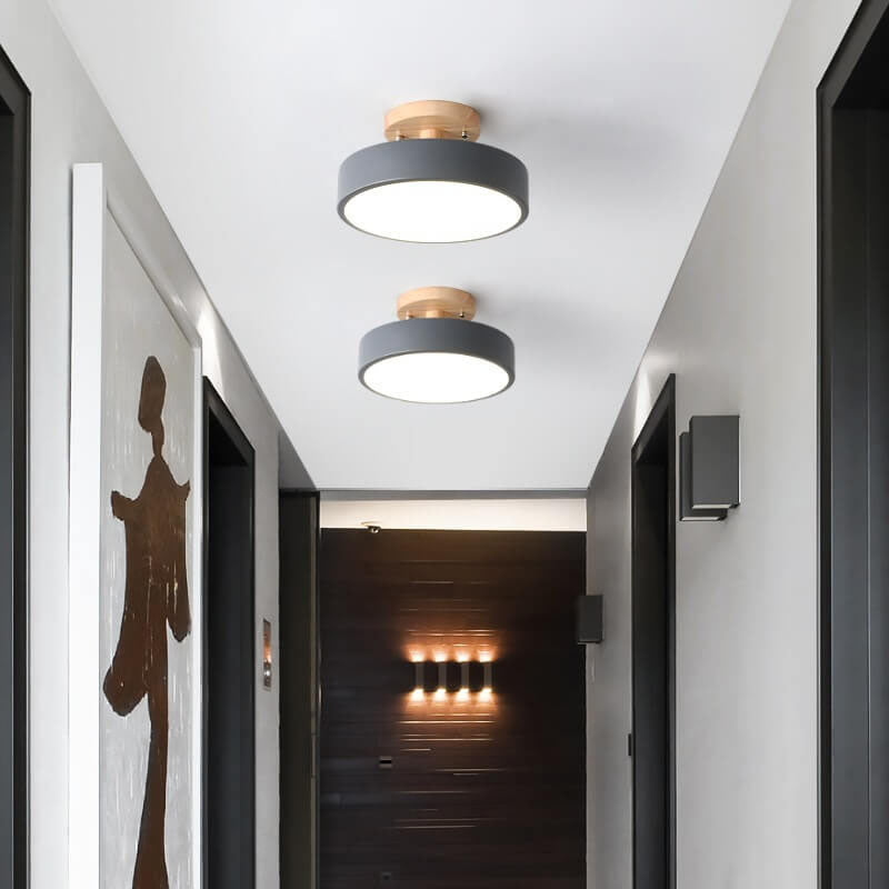Nordic Circulaire LED Semi-Opbouw Plafondlamp