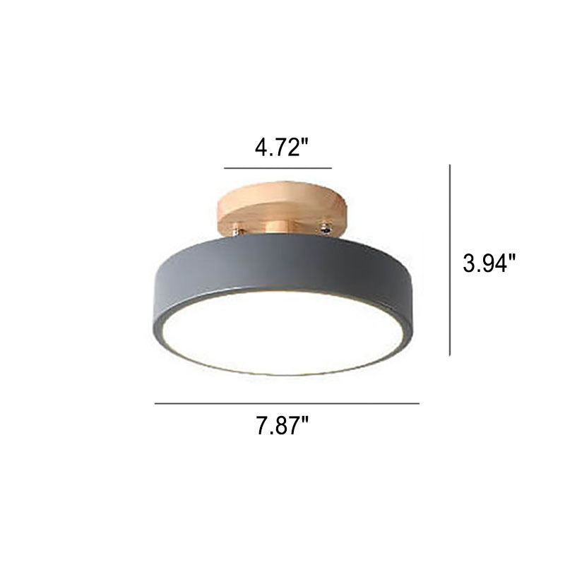 Nordic Circulaire LED Semi-Opbouw Plafondlamp