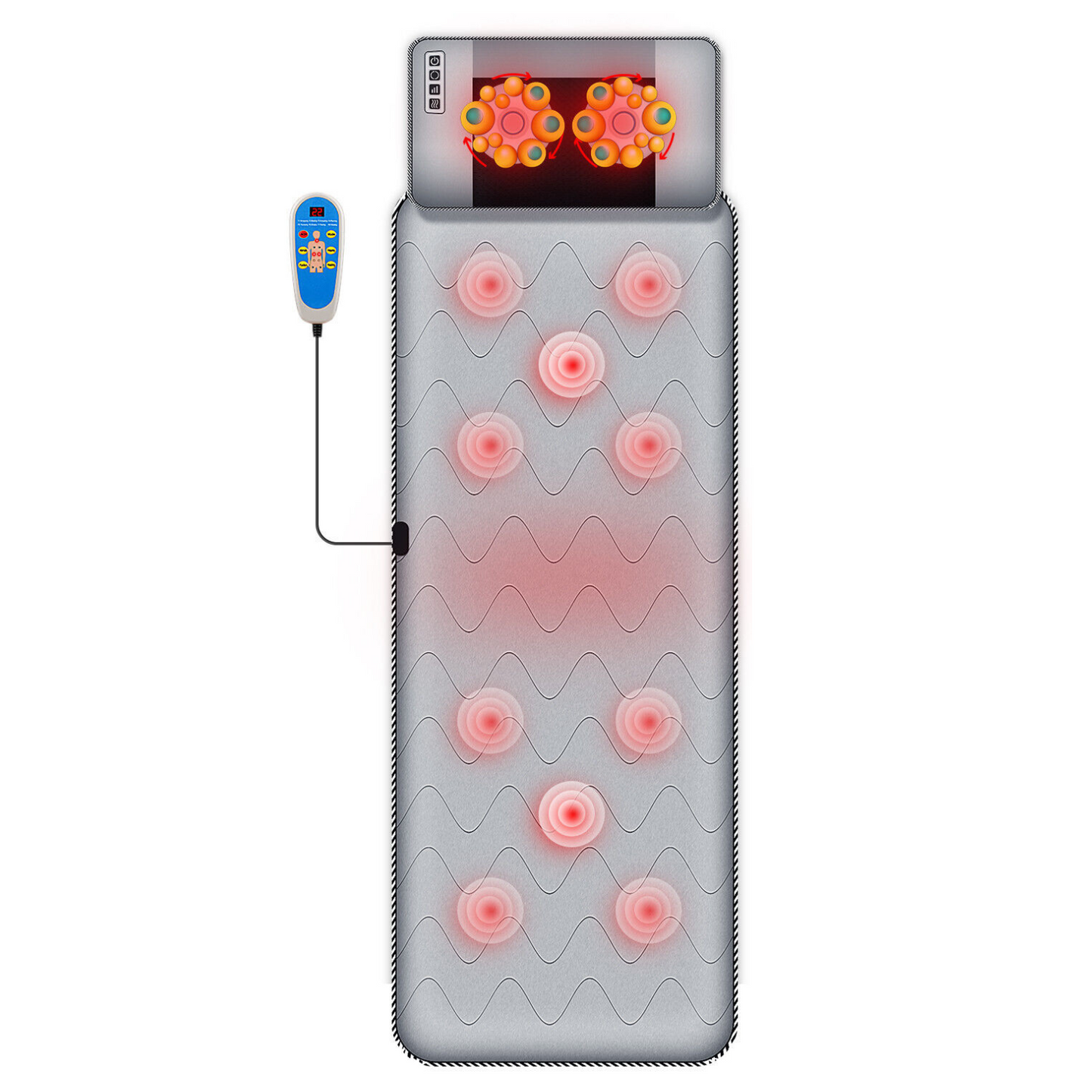 Verwarmd Elektrisch Draagbaar Volledig Lichaam Massage Matras Mat