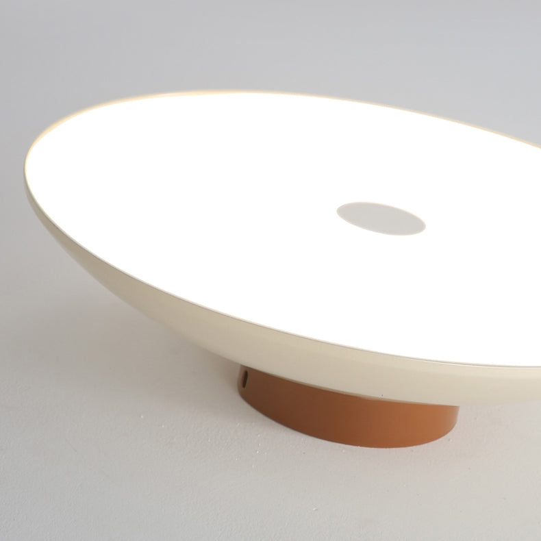 Hedendaagse metalen semi-opbouw LED plafondlamp