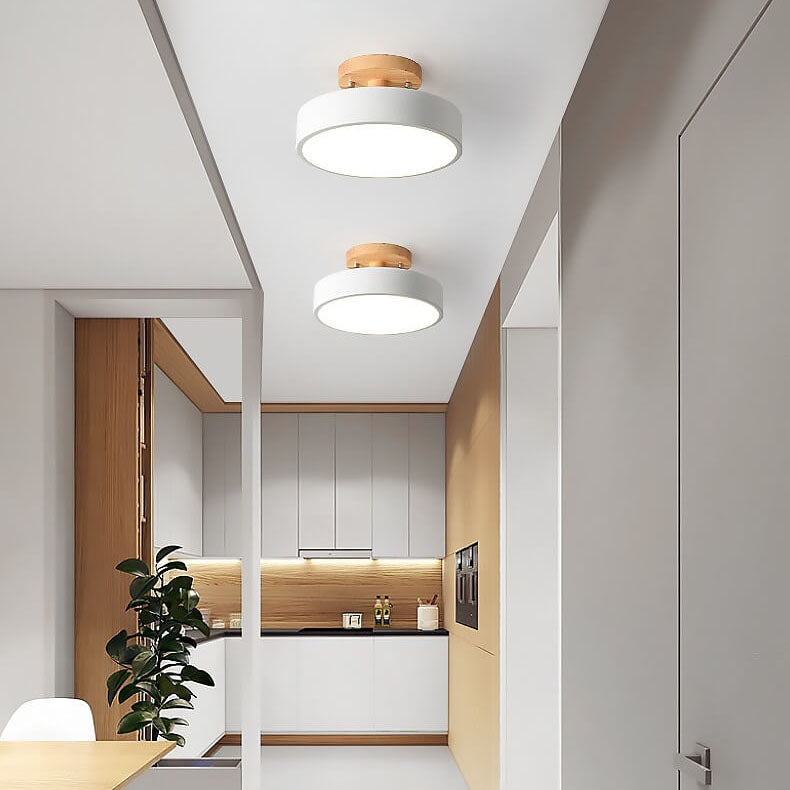Nordic Circulaire LED Semi-Opbouw Plafondlamp