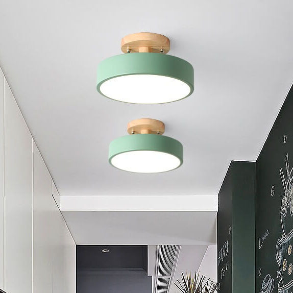 Nordic Circulaire LED Semi-Opbouw Plafondlamp
