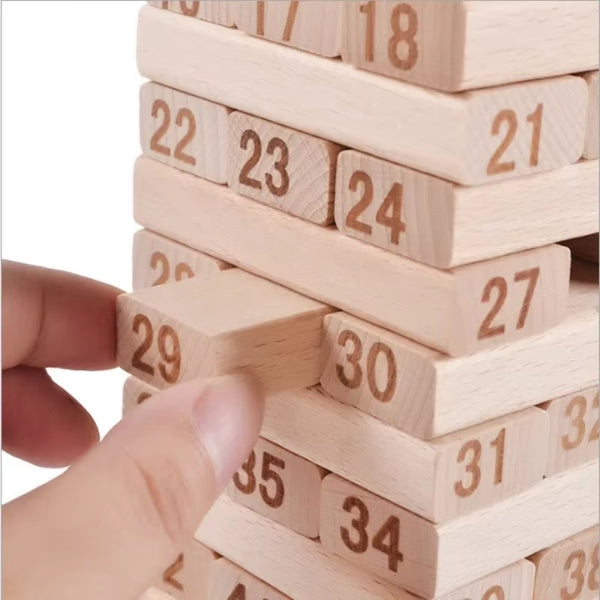 Trætårn til at vælte - Jenga spil til sjov og fester