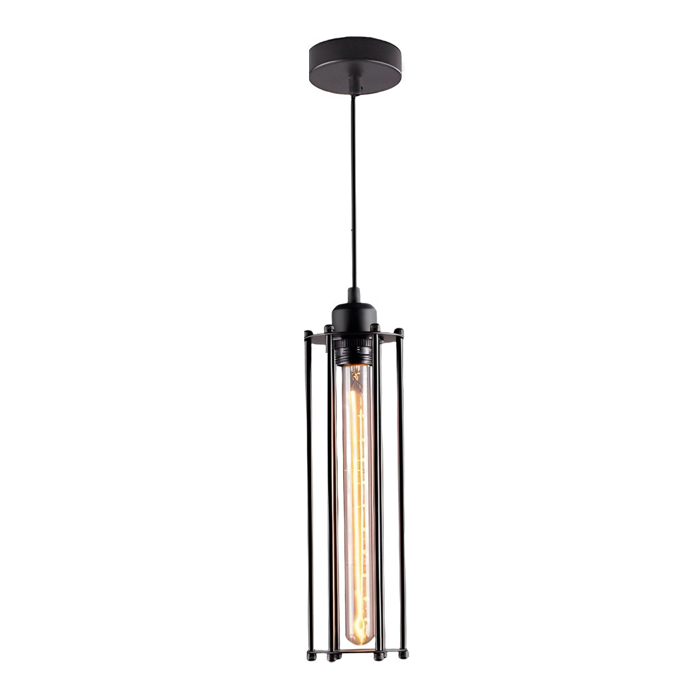 Retro LED Zwarte IJzeren Industriële Hanglamp