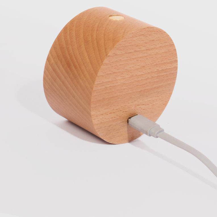 Minimalistische houten USB oplaadbare touch magnetische LED nacht wandlamp licht