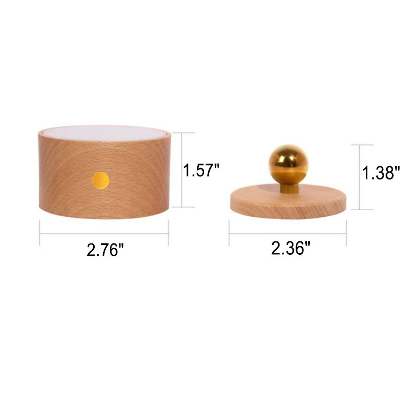 Minimalistische houten USB oplaadbare touch magnetische LED nacht wandlamp licht