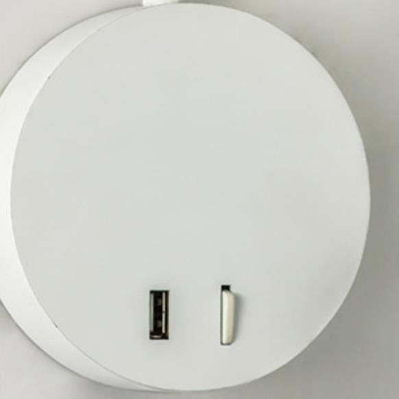 Minimalistische USB-oplaadbare siliconen spotlight LED leeswandlamp