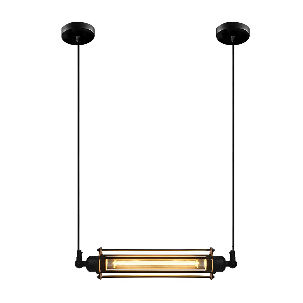Retro LED Zwarte IJzeren Industriële Hanglamp