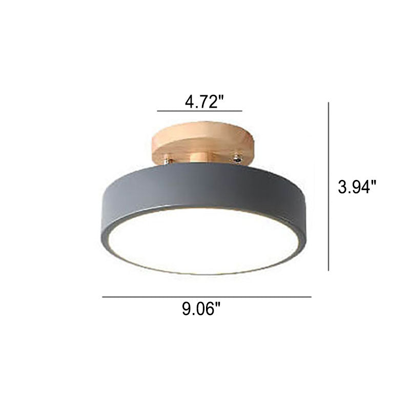 Nordic Circulaire LED Semi-Opbouw Plafondlamp