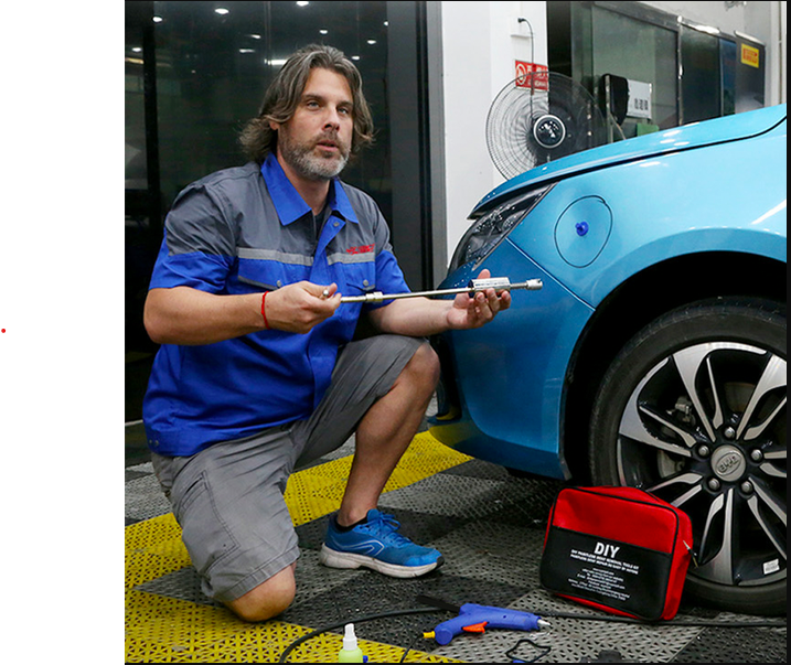 Gemakkelijk doe-het-zelf auto deuk verwijderingsgereedschap set