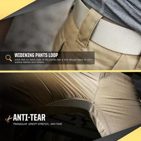 Outdoor-Taktische wasserdichte Hose Army Fan Mehrfach-Taschen Kampfhose Ripstop Wasserabweisend Schnell trocknende Wanderhose Cargo-Hose