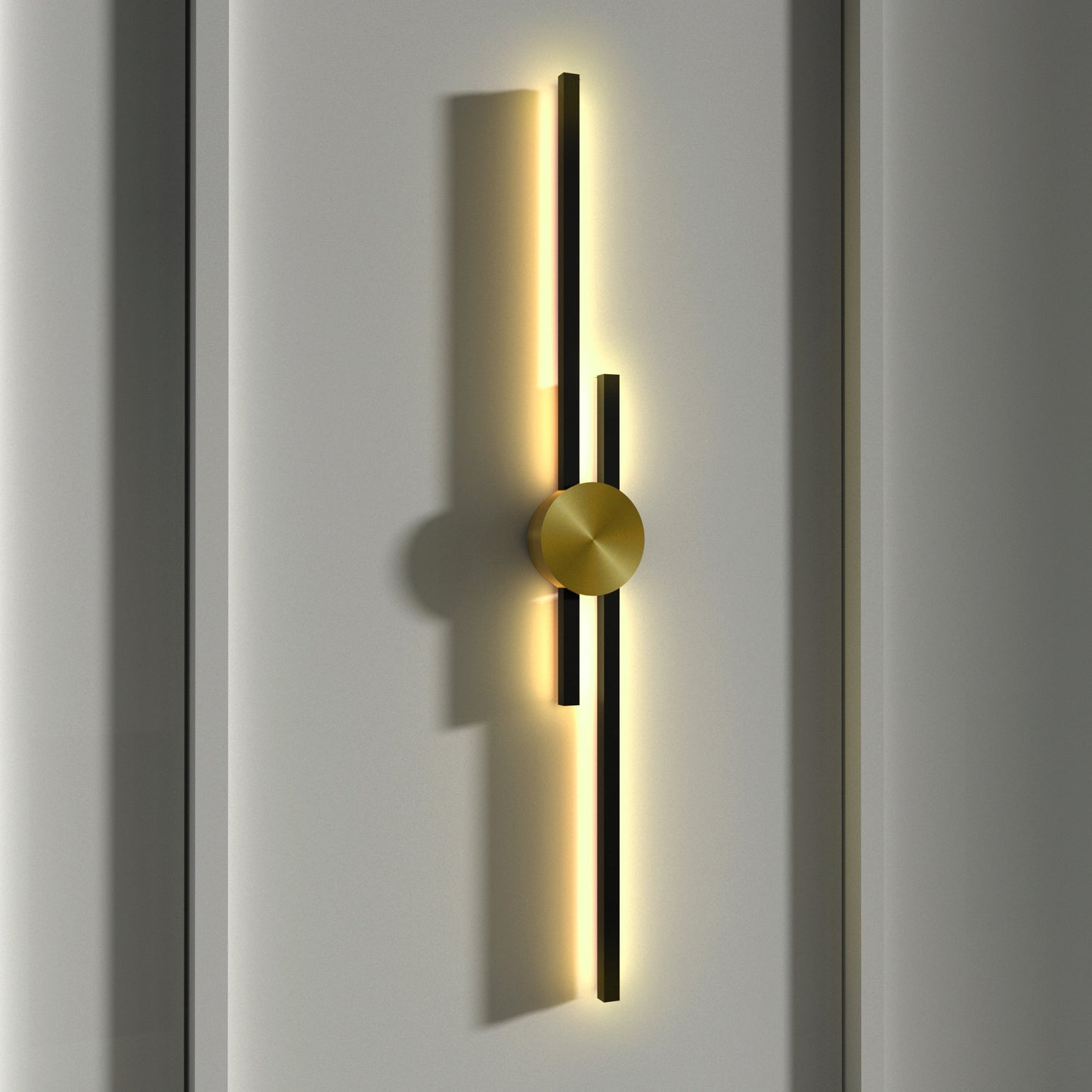Lineaire minimalistische wandlamp