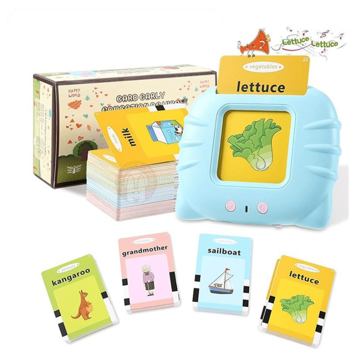 Talking Flash Cards Learn English Word game