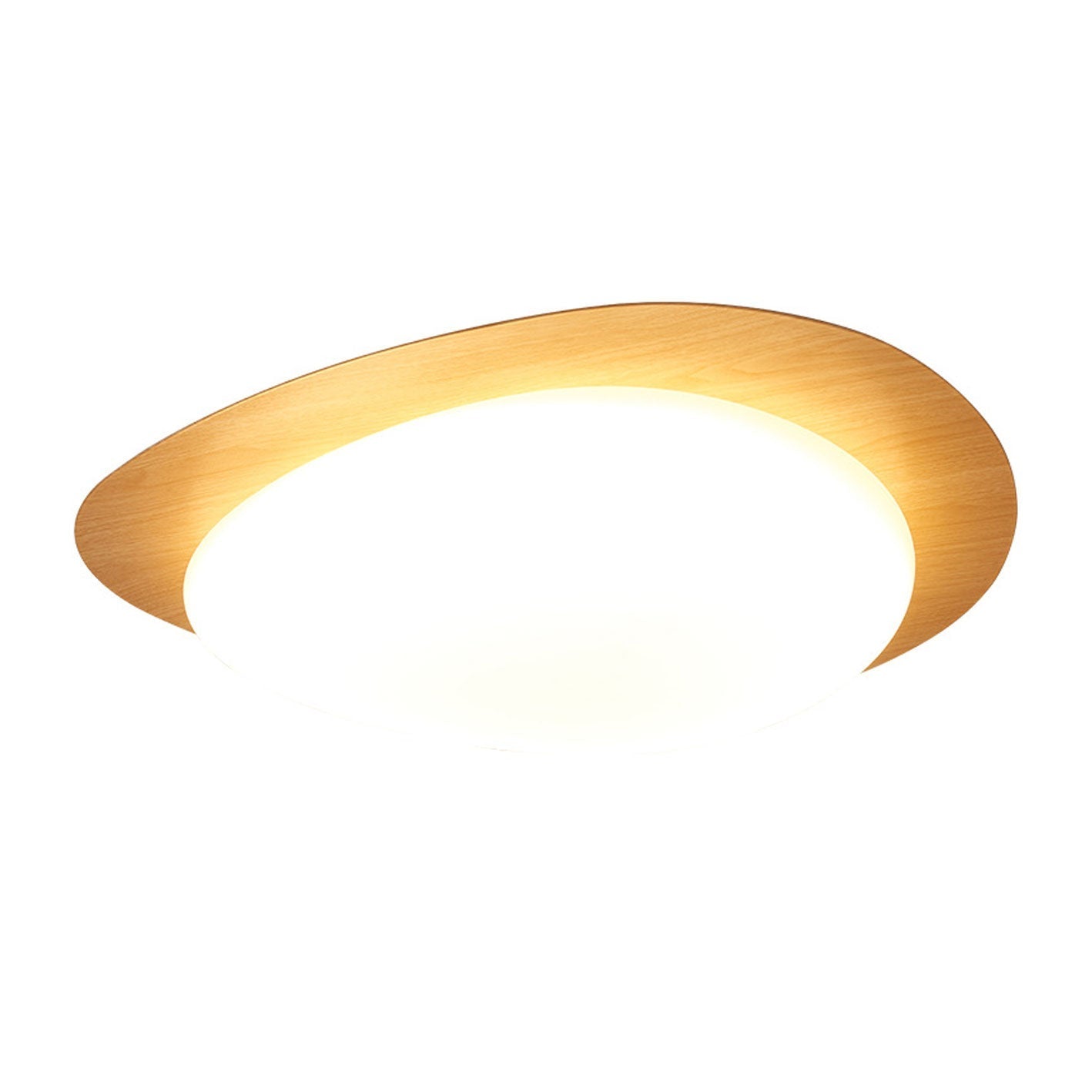 Nordic ijzer houtnerf kiezel LED inbouw plafondlamp