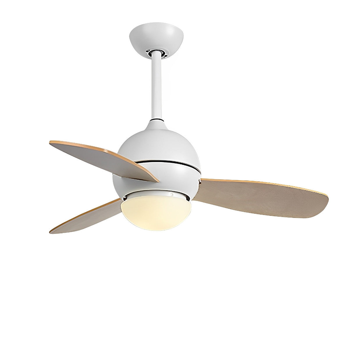 Nordic minimalistische LED plafondventilator met afstandsbediening verstelbare windsnelheid ventilator