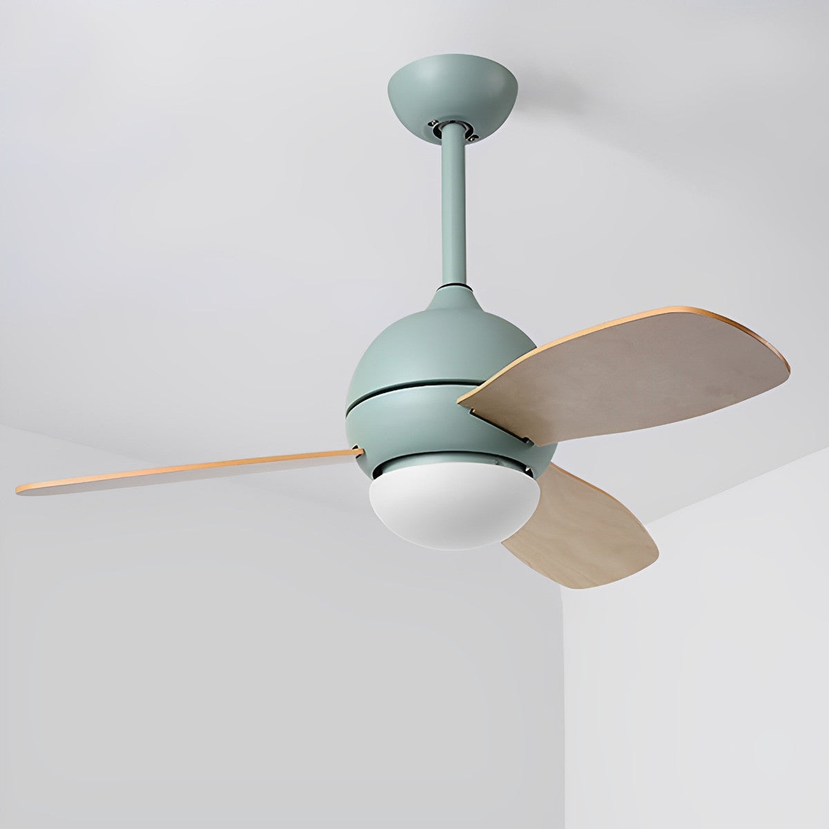 Nordic minimalistische LED plafondventilator met afstandsbediening verstelbare windsnelheid ventilator