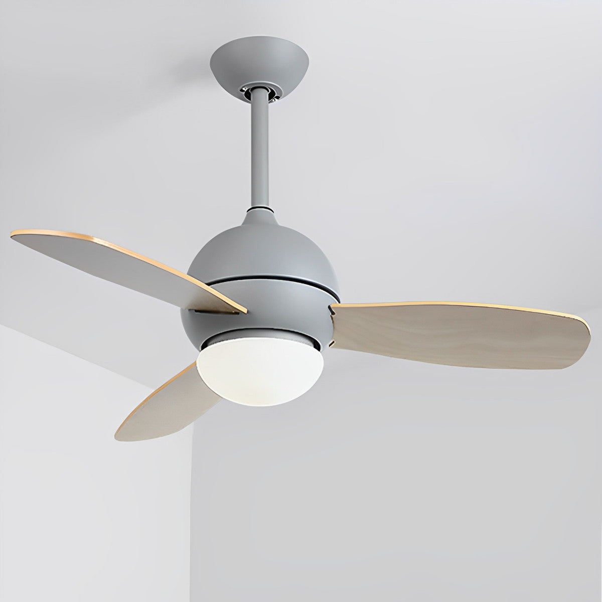Nordic minimalistische LED plafondventilator met afstandsbediening verstelbare windsnelheid ventilator