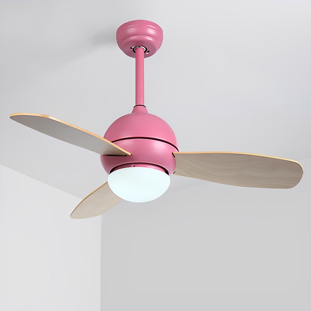 Nordic minimalistische LED plafondventilator met afstandsbediening verstelbare windsnelheid ventilator