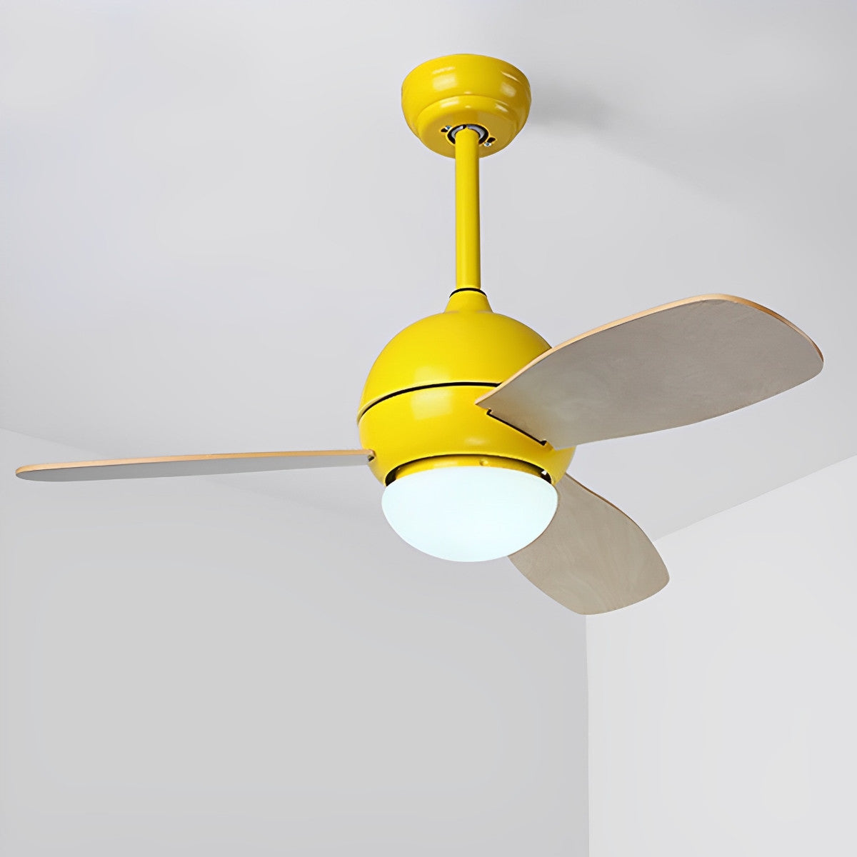 Nordic minimalistische LED plafondventilator met afstandsbediening verstelbare windsnelheid ventilator