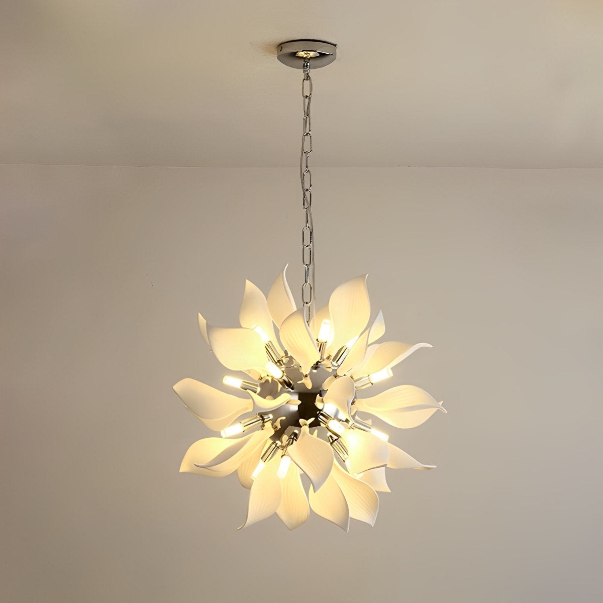 Moderne keramische bloemkunst kroonluchter verlichting