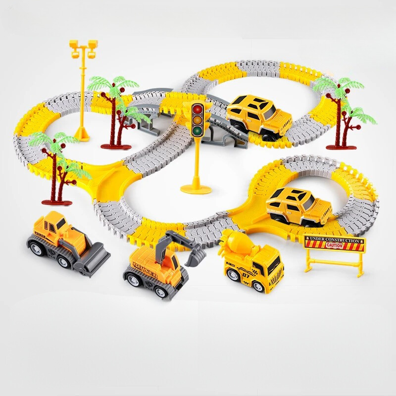 Expandable Raceway Playset - Creative Race Track for Kids, Ideal Gift for 2-3 Year Olds