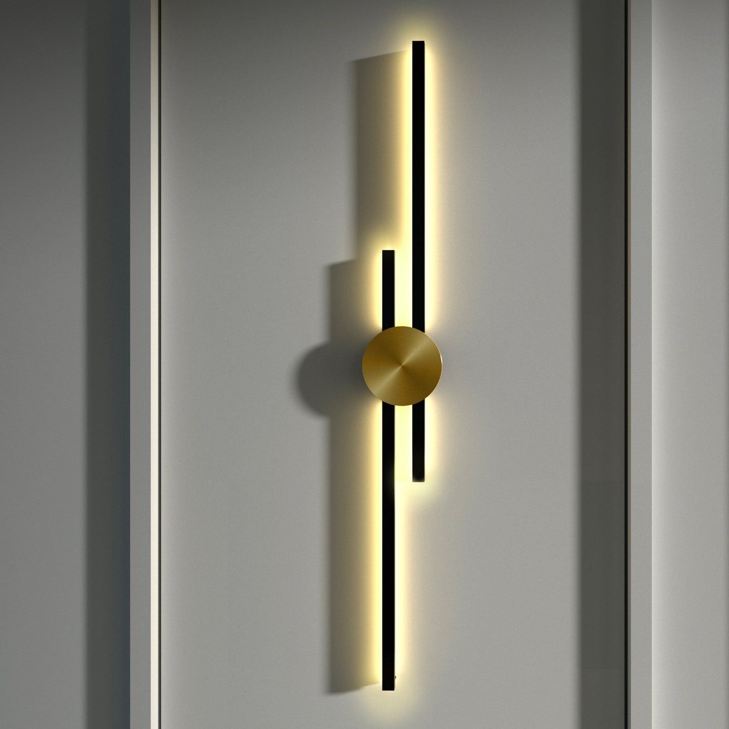 Lineaire minimalistische wandlamp