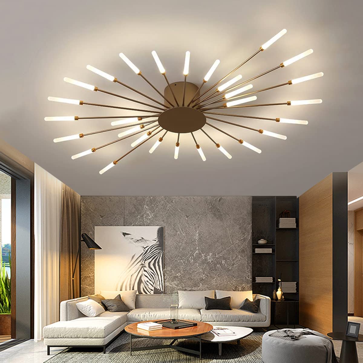Opbouw plafondlamp Vuurwerk | Woonkamer/Slaapkamer
