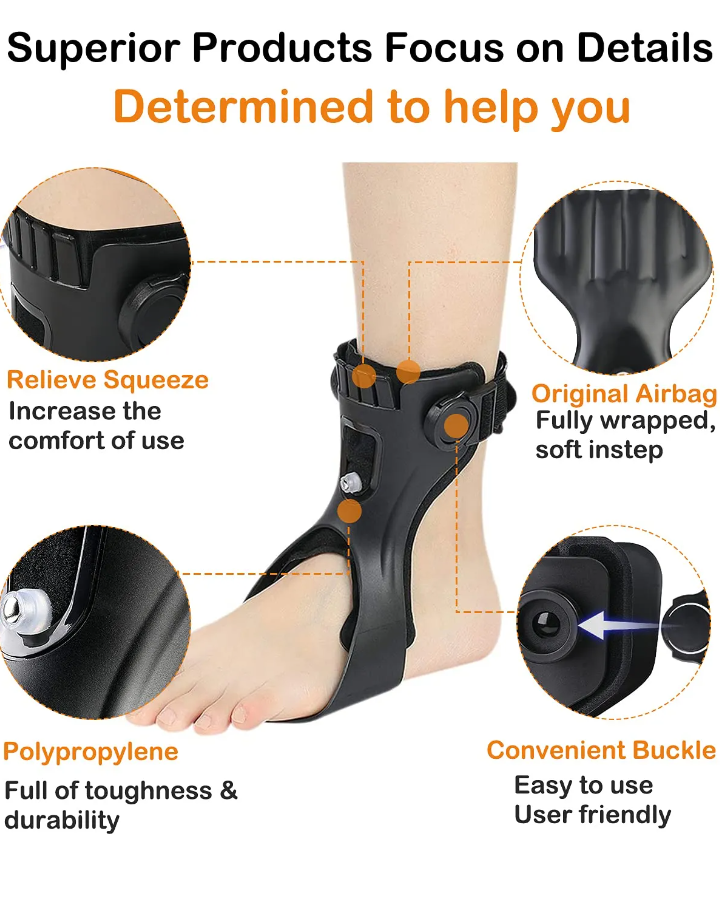 Drop Foot Brace Afo Spalk, Enkel Voet Orthese Ondersteuning