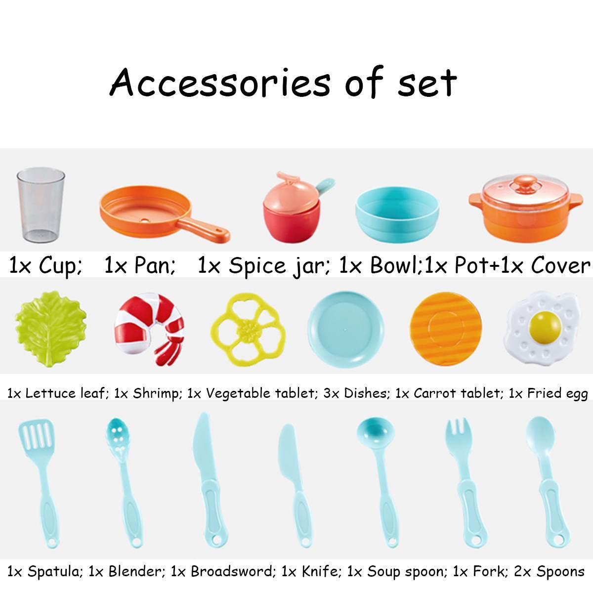 Keukenspeelgoed Set - Kinderkeuken 23 Stuks