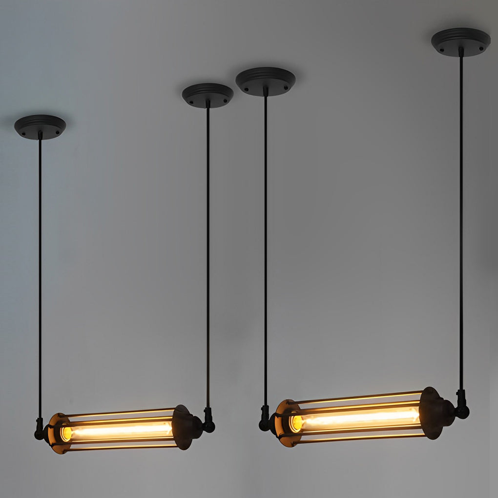 Retro LED Zwarte IJzeren Industriële Hanglamp