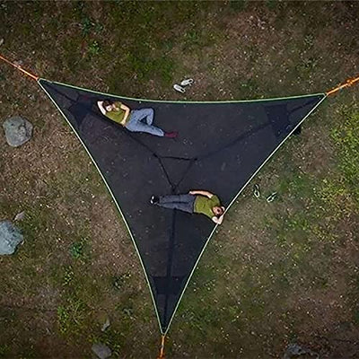 Multi Persoon Draagbare Hangmat 3 Punt Lucht Camping buiten Driehoek Hangmat Achtertuin