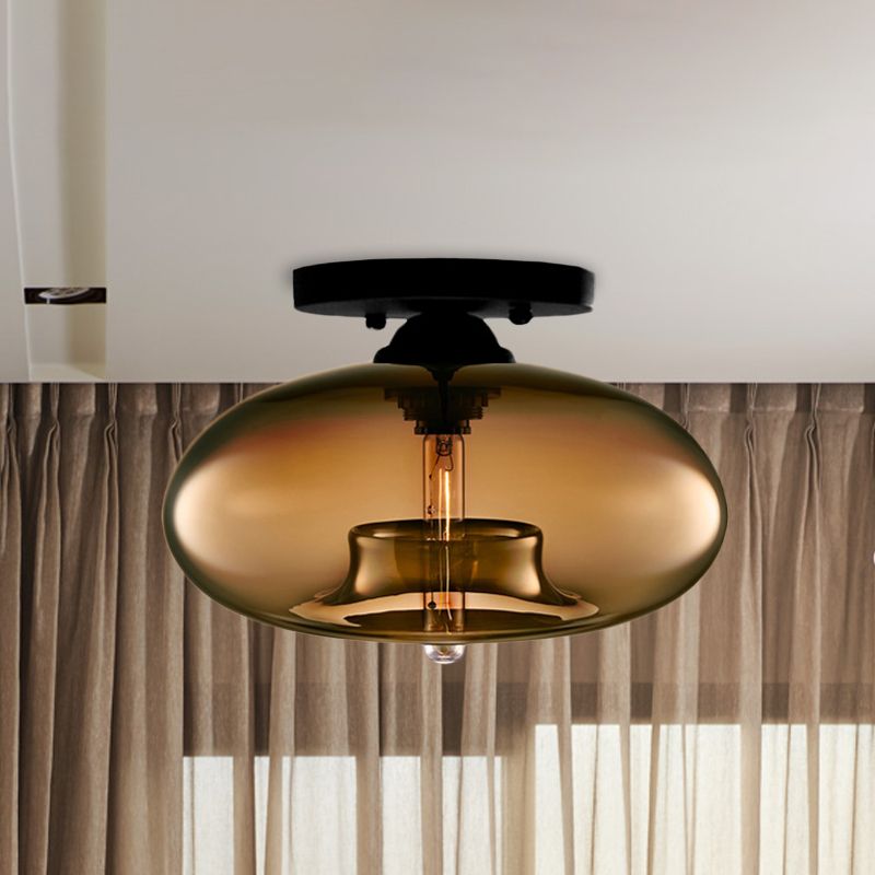 Industriële Art Deco Globe Opbouw Plafondlamp Woonkamer