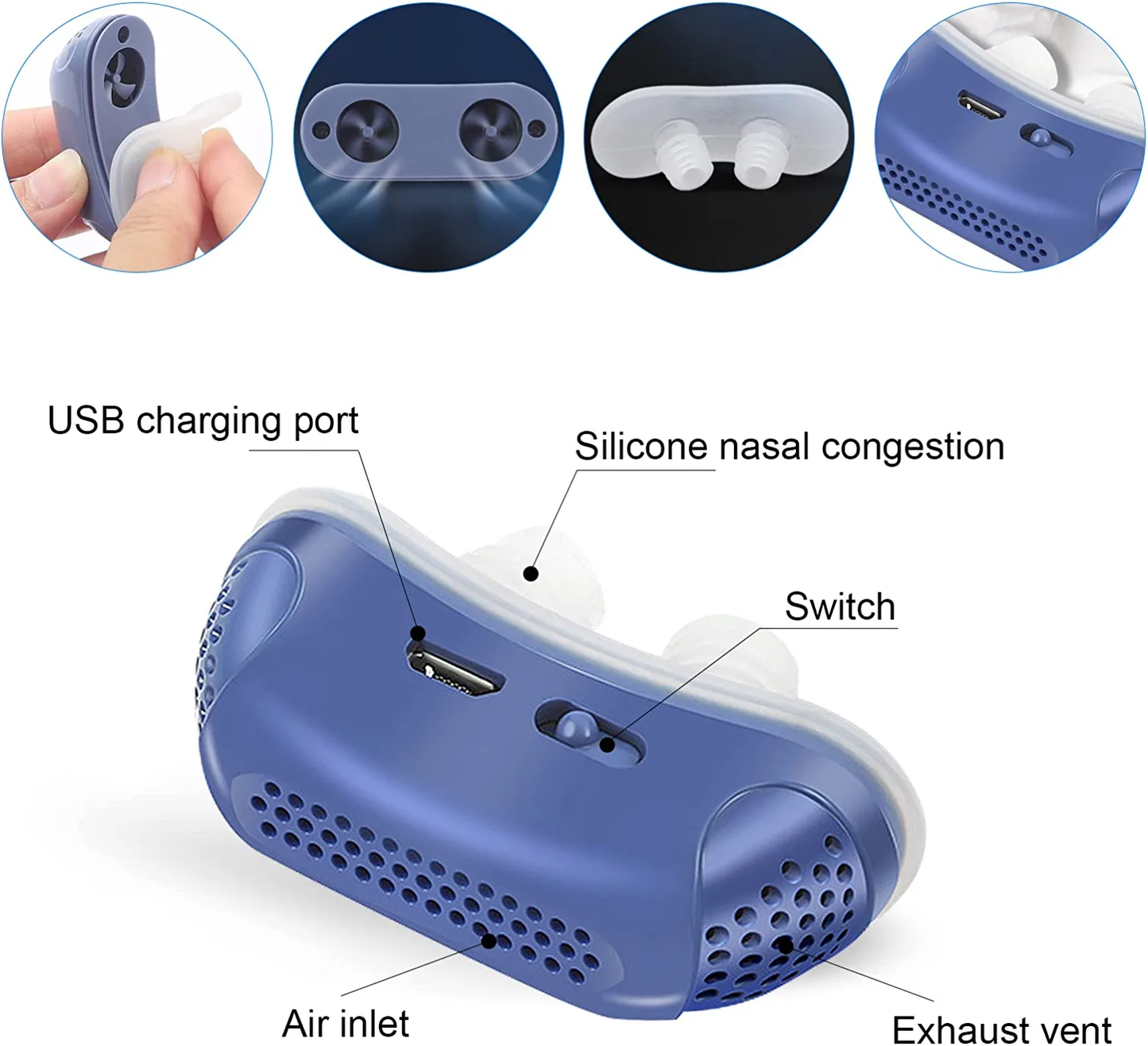 Micro CPAP Slaapapneu Machine Voor Reizen & Anti Snurken - CPAP Alternatief